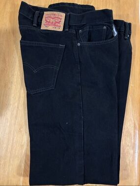 Levi's Black Straight Leg Jeans